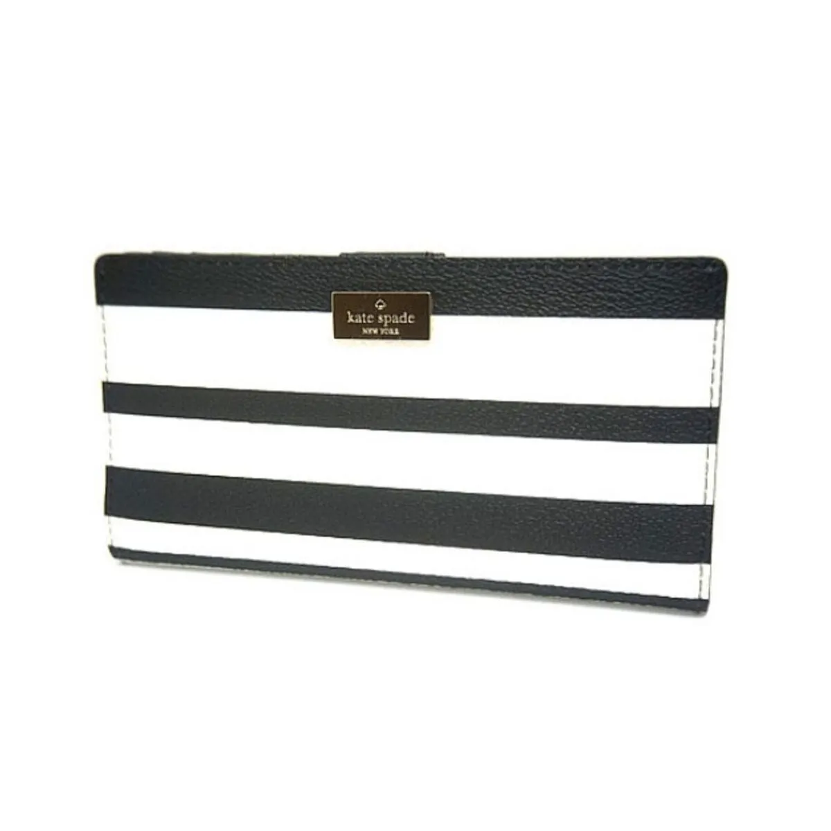 Hyde Lane Black and White Stripe Stacy Wallet