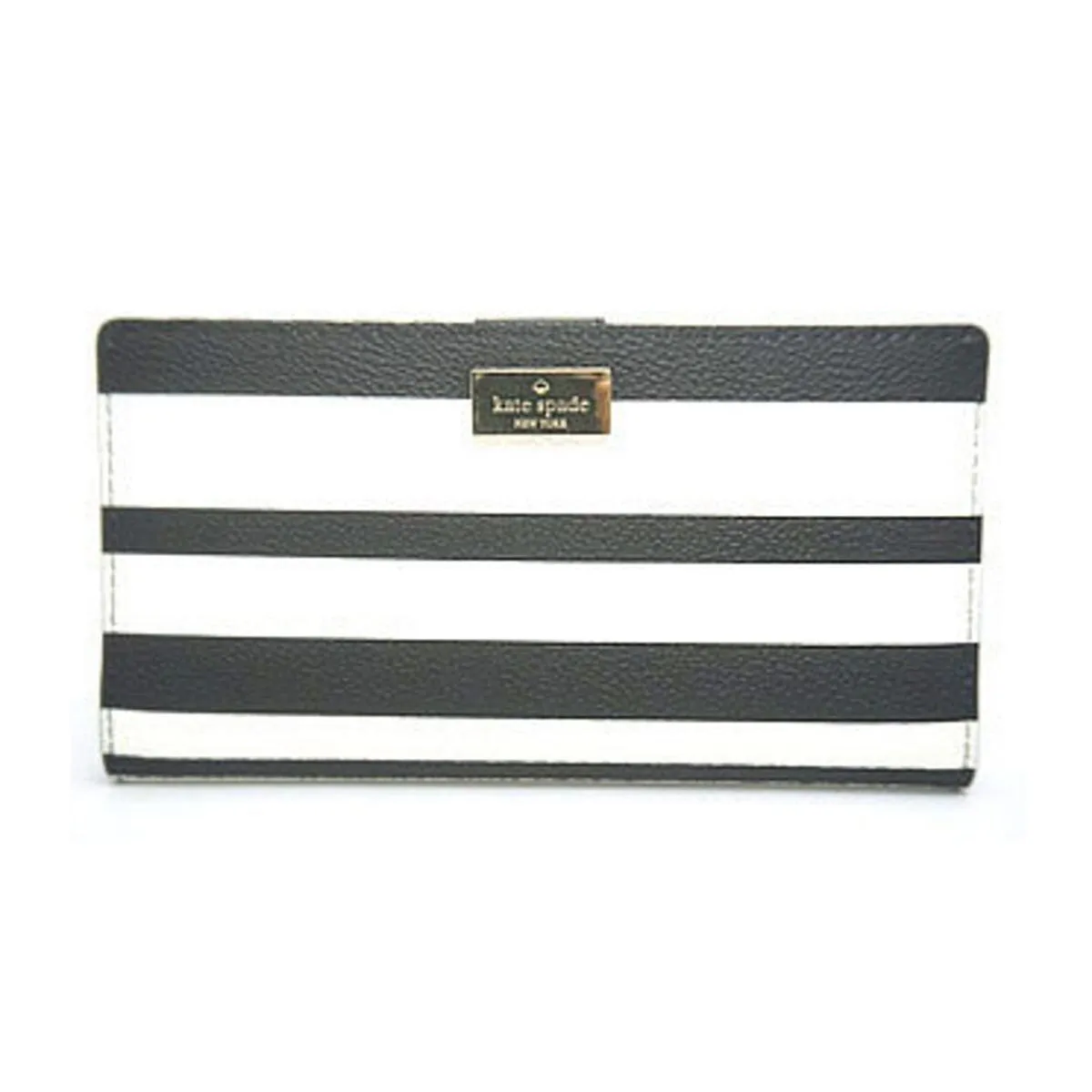 Hyde Lane Black and White Stripe Stacy Wallet