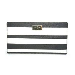 Hyde Lane Black and White Stripe Stacy Wallet