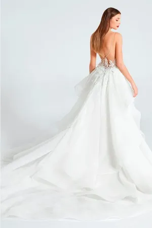 Ines di Santo Flirty Ivory Size 2 Detachable Train