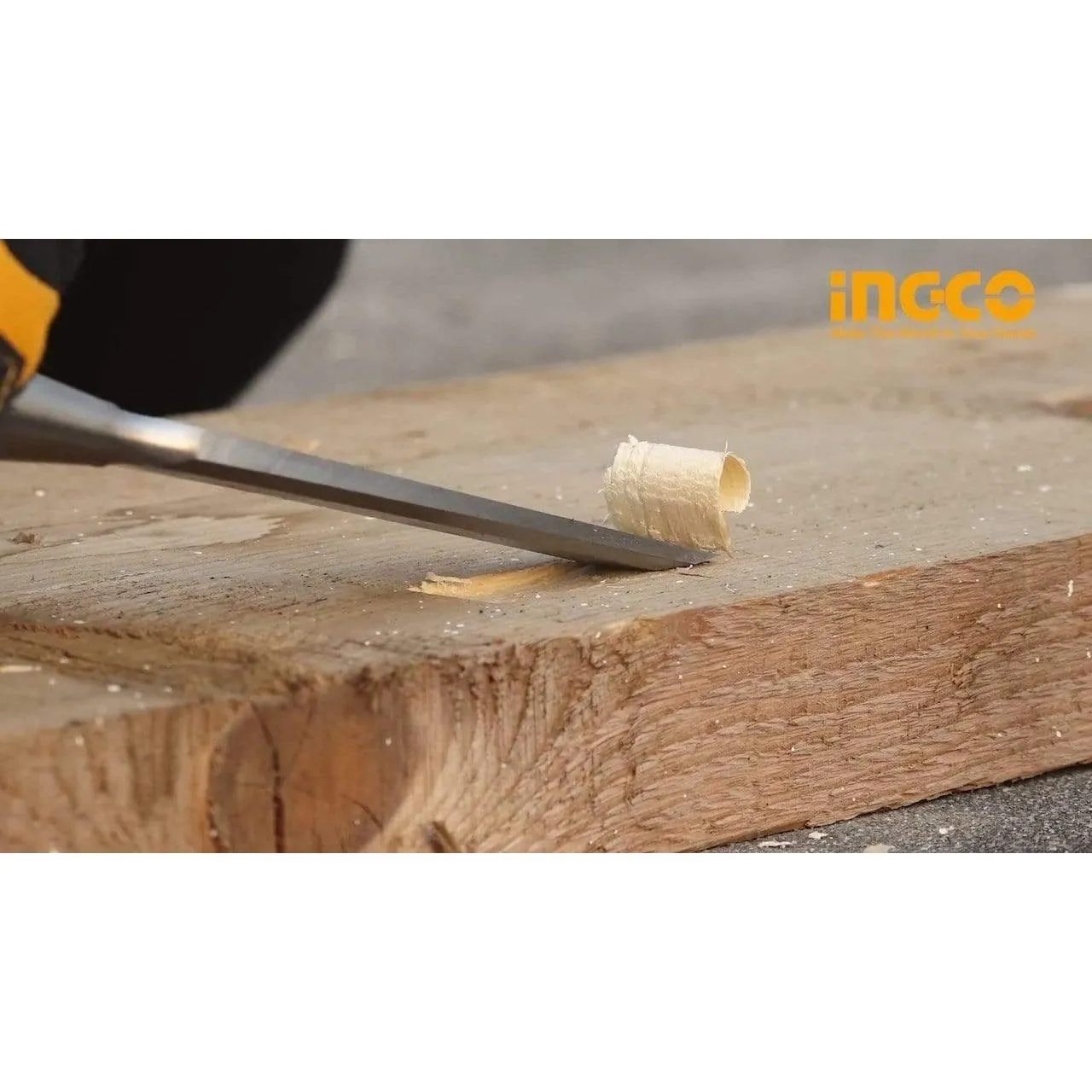 Ingco 4-Piece Wood Chisel Set with CR-V Blade - HKTWC0401