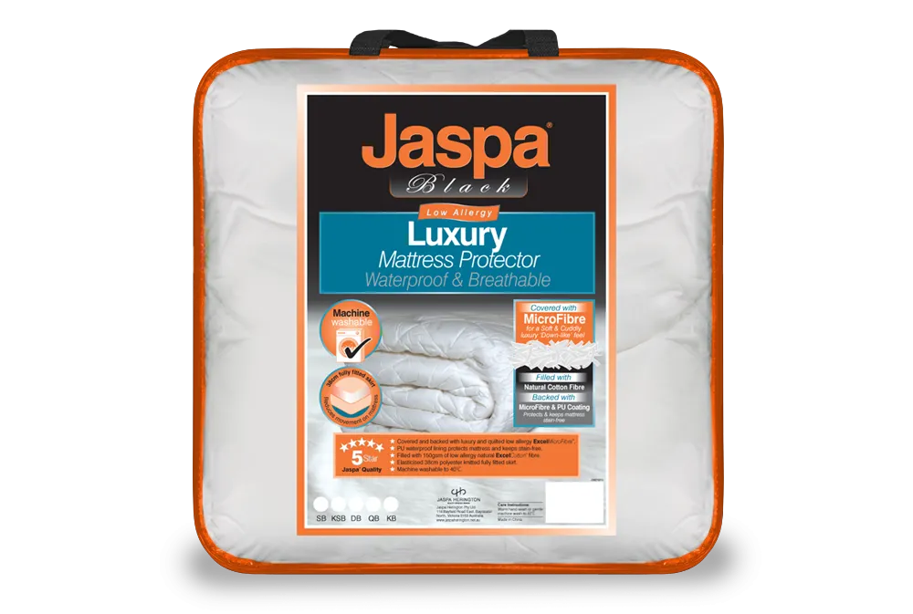 Jaspa Black Luxury Waterproof Mattress Protector
