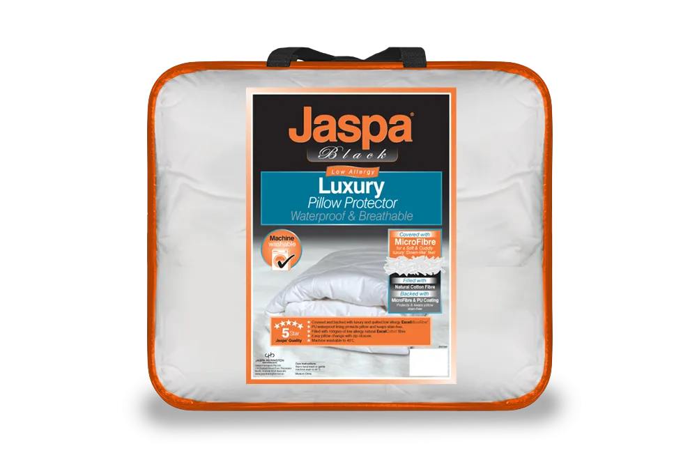 Jaspa Black Luxury Waterproof Pillow Protector