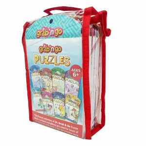 Junior Grab n Go Puzzles Collection 8 Books Set for Ages 6 