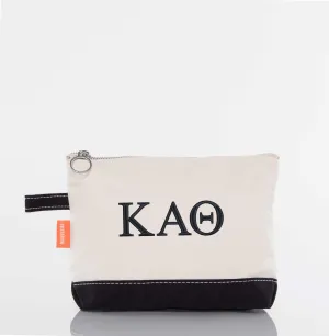 Kappa Alpha Theta Canvas Cosmetic Bag