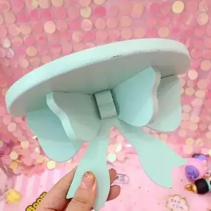 Kawaii Pink Bow Wooden Wall Shelf 🌸✨ | Cute Girly Cosmetic Rack for Heartfelt Room Decor 💖🏡