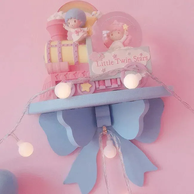 Kawaii Pink Bow Wooden Wall Shelf 🌸✨ | Cute Girly Cosmetic Rack for Heartfelt Room Decor 💖🏡