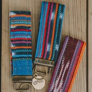 KB Leather   Indigenous Cloth Key Fob