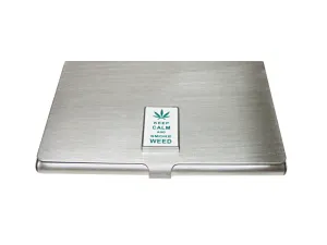 Keep Calm and Smoke Weed Business Card Holder