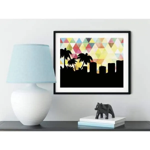 Key West, Florida geometric skyline