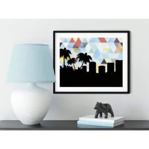 Key West, Florida geometric skyline