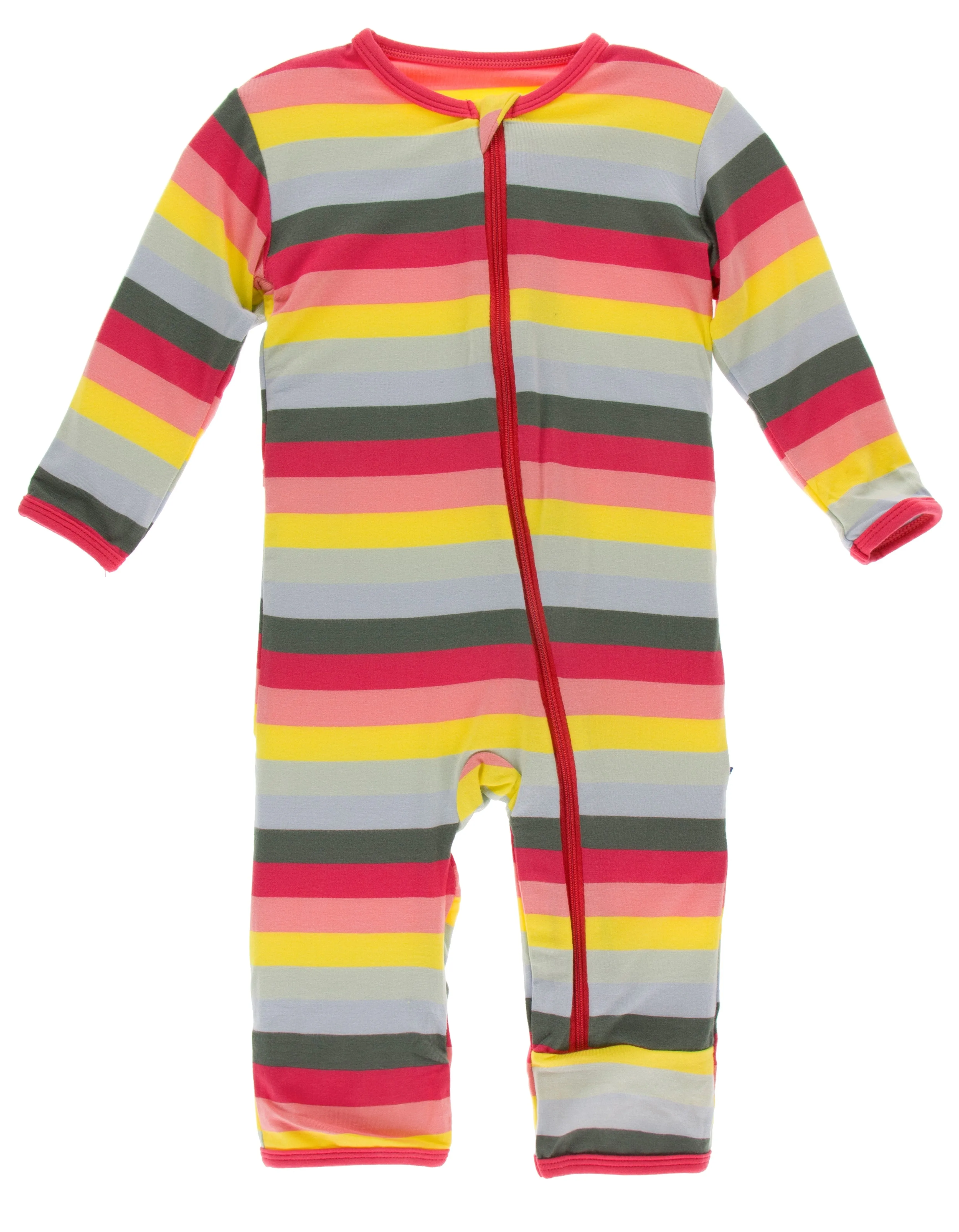 KicKee Pants Biology Stripe Coverall with Zipper