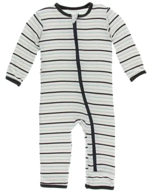 KicKee Pants Tuscan Afternoon Stripe Coverall with Zipper