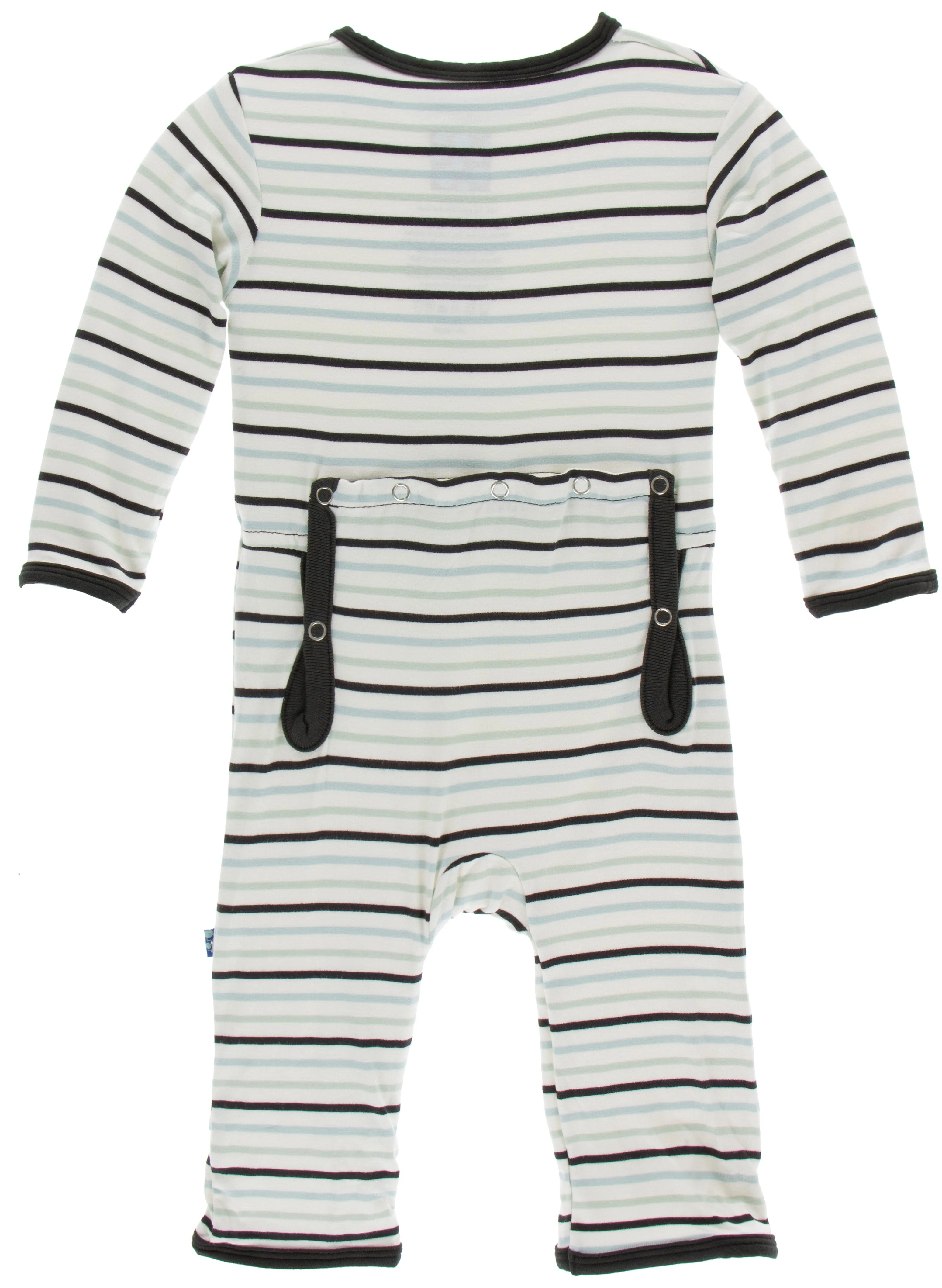 KicKee Pants Tuscan Afternoon Stripe Coverall with Zipper