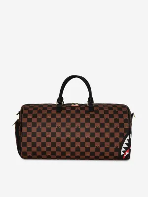 Kids Peeking Character Check Emperor Duffle Bag in Brown (51cm)