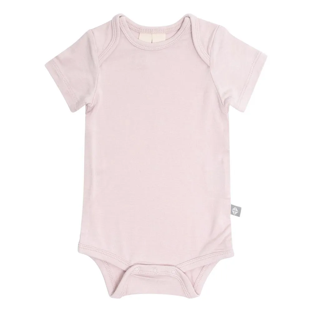 Kyte Baby Short Sleeve Bodysuit (Blush)