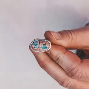 Latitude Ring - Mexican Opal #14, Size 5.5