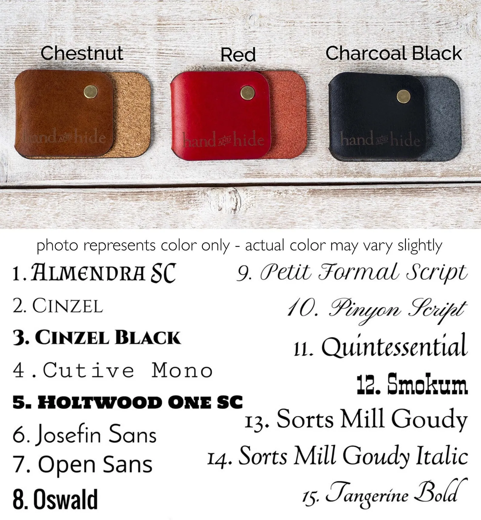 Leather Money Clip Wallet