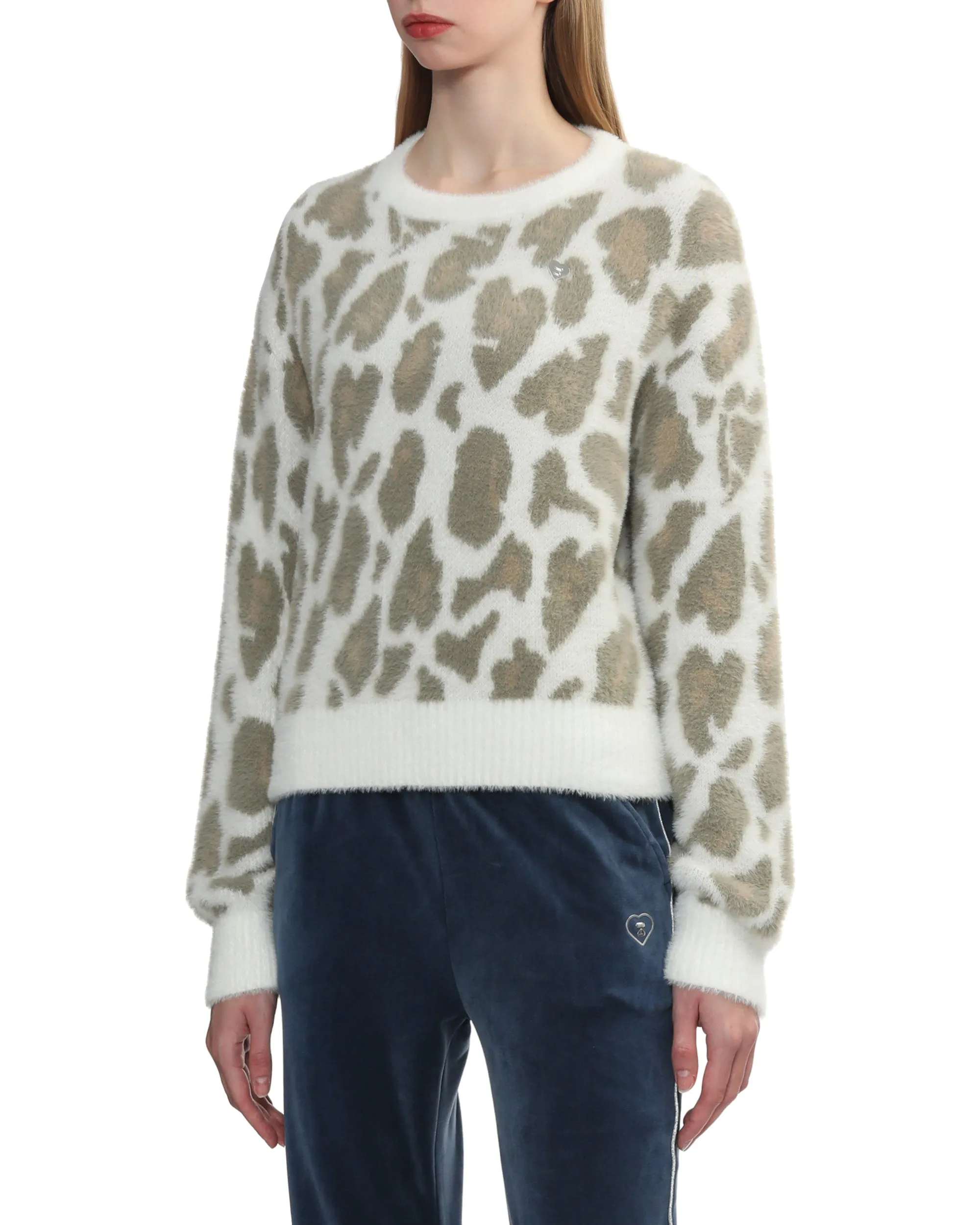 Leopard oversized jumper