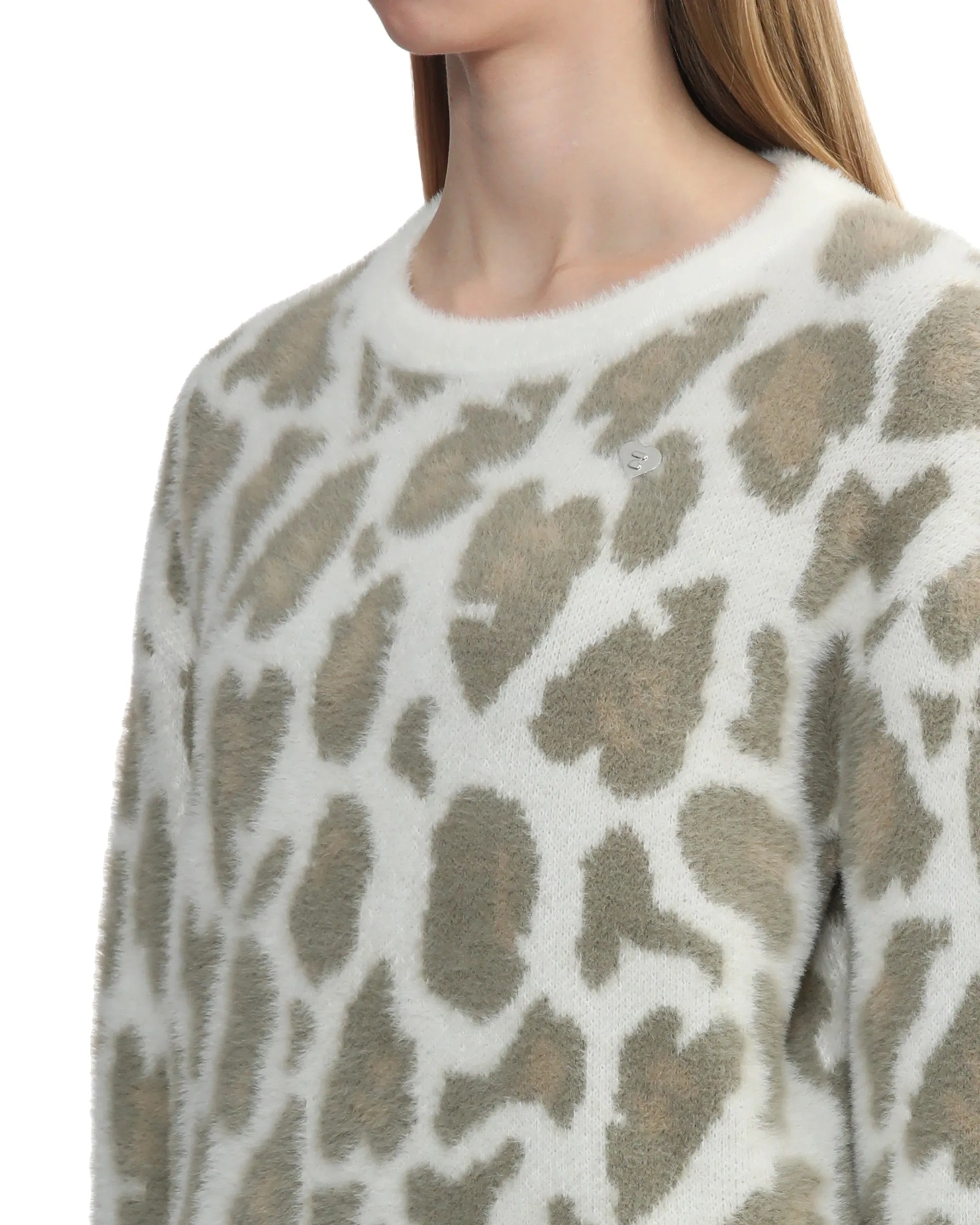 Leopard oversized jumper