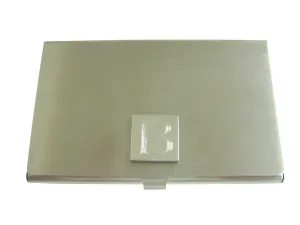Letter B Etched Monogram Business Card Holder