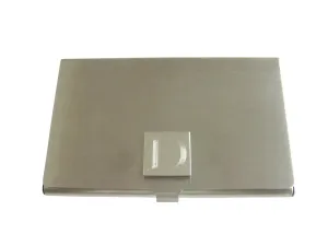 Letter D Etched Monogram Business Card Holder