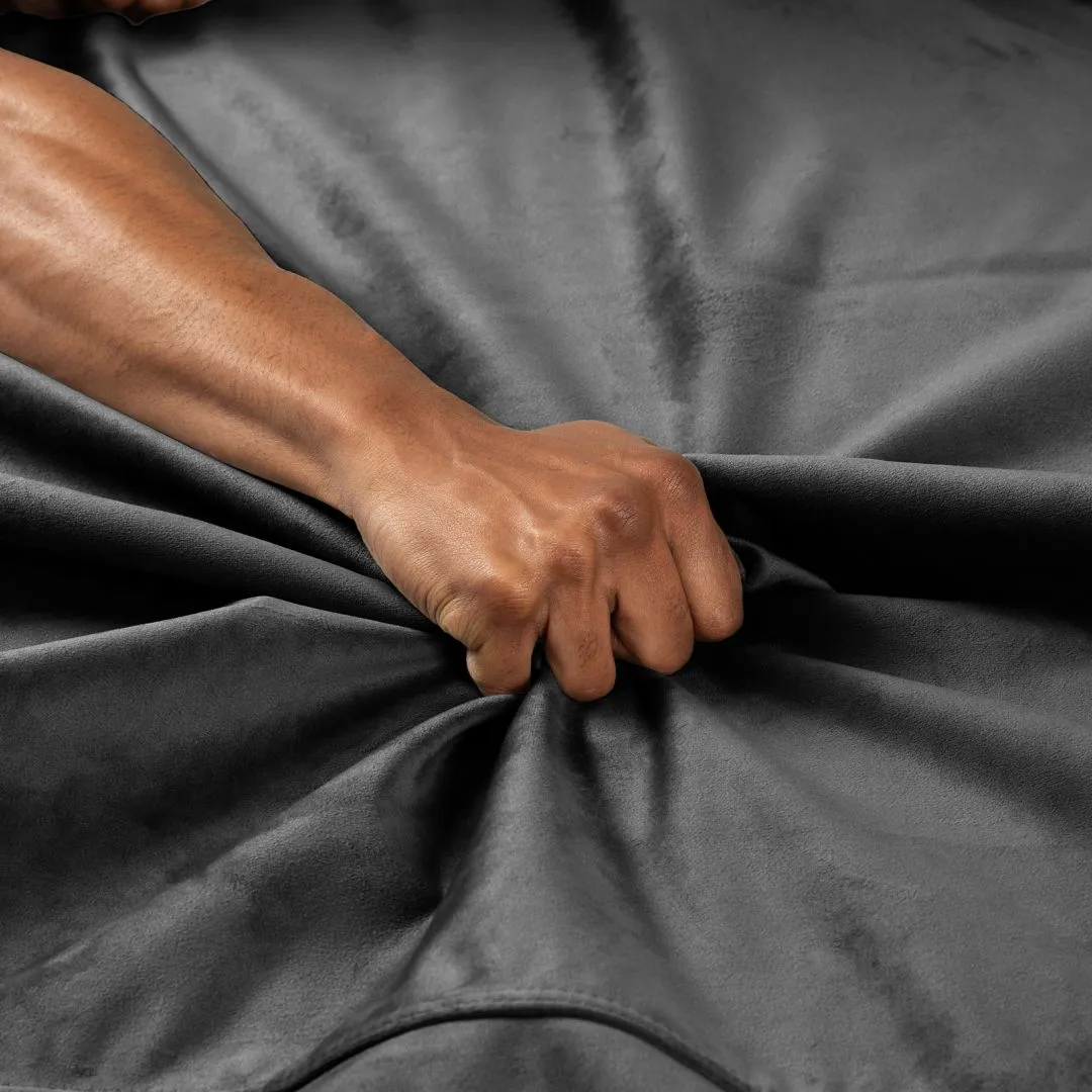 Liberator Fascinator Throw Travel Sized Velvety Sex Blanket - Black