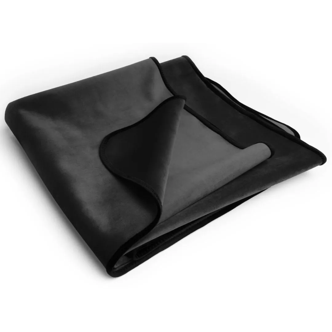 Liberator Fascinator Throw Travel Sized Velvety Sex Blanket - Black