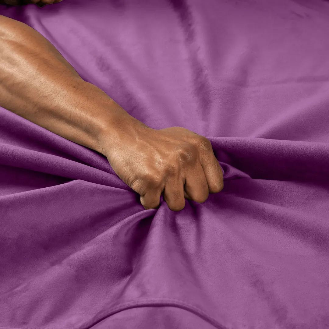 Liberator Fascinator Throw Travel Sized Velvety Sex Blanket - Purple
