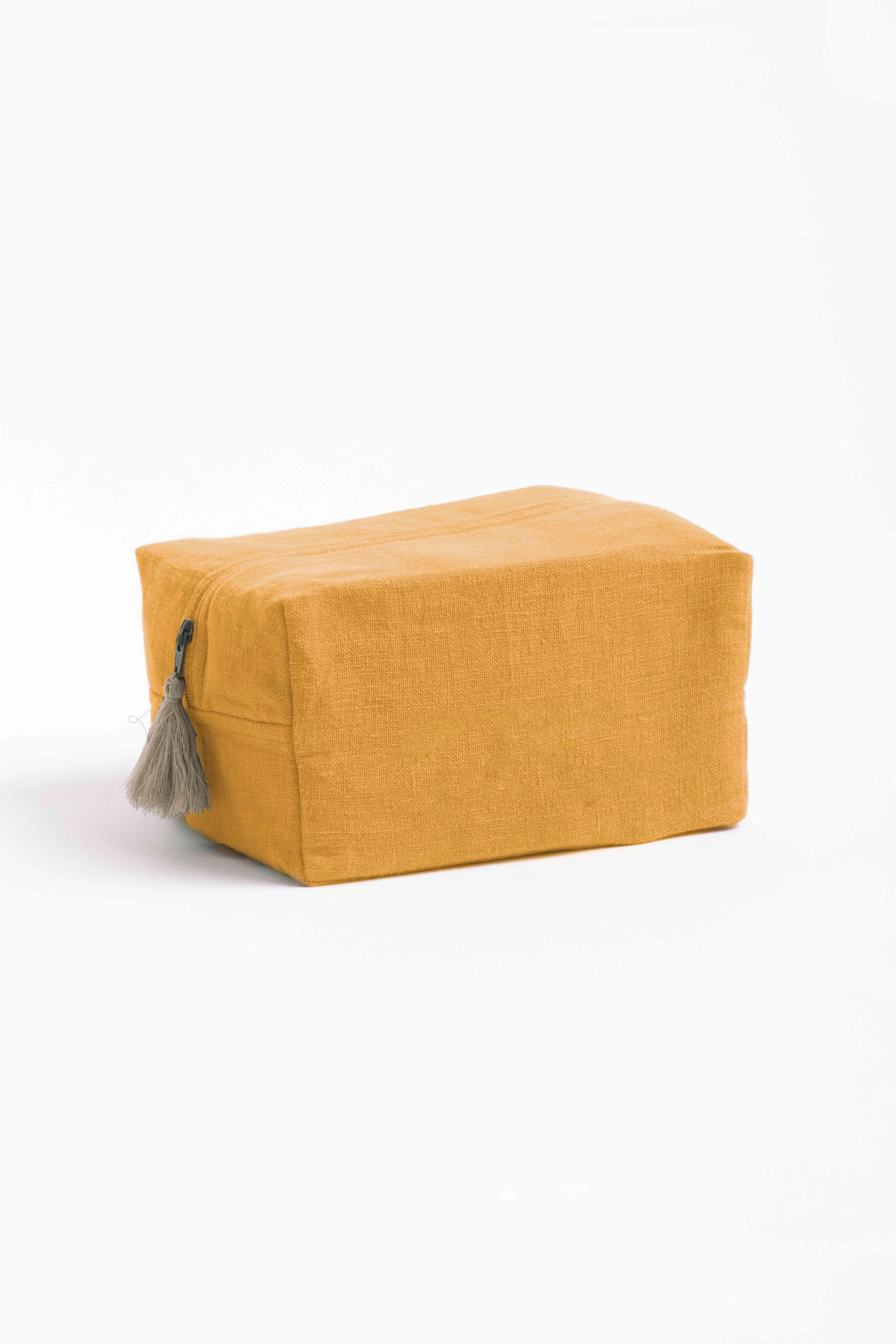 Linen Pouch-Retro Green