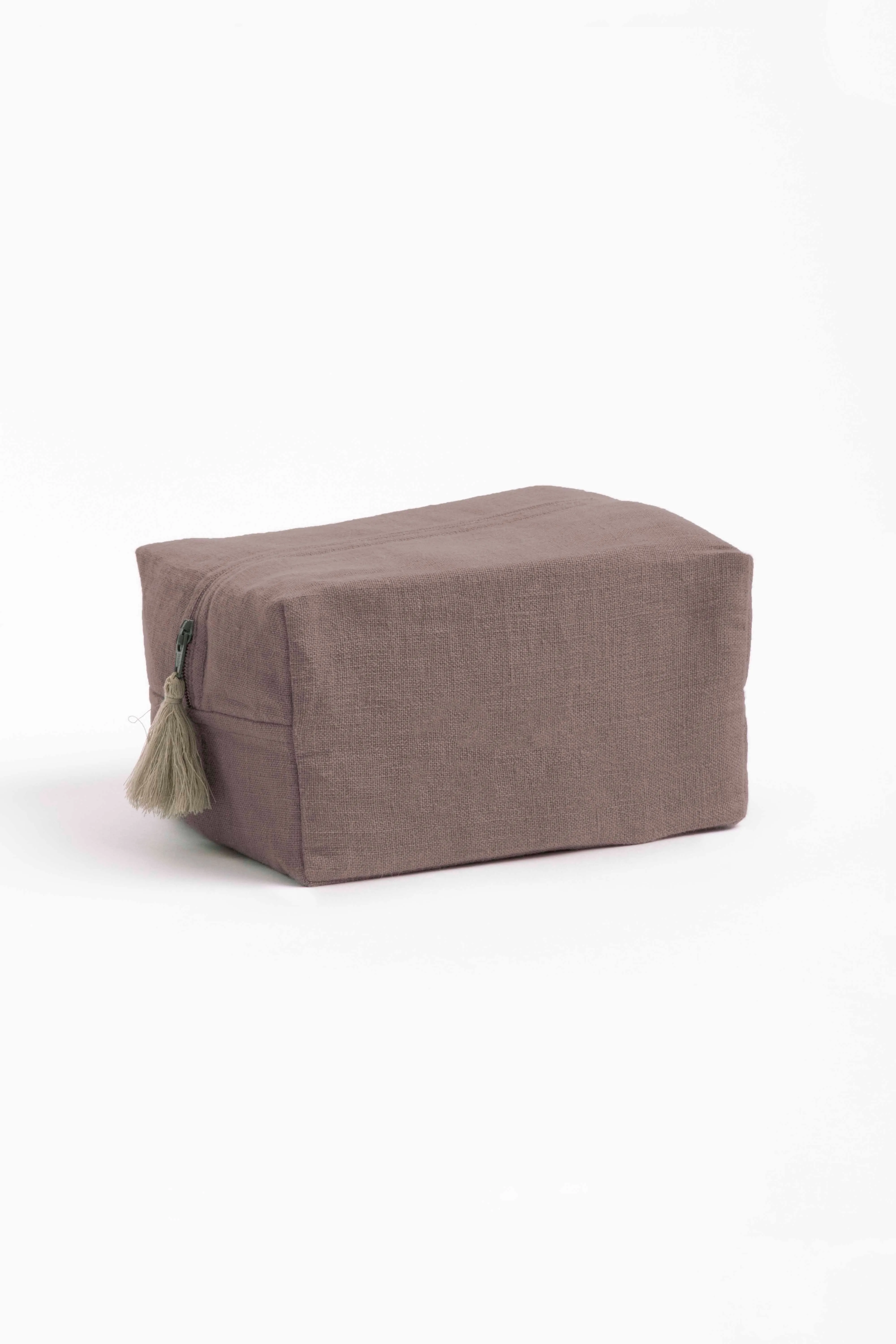 Linen Pouch-Retro Green