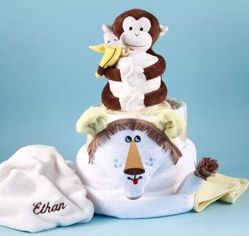 Lion King Personalized Diaper Cake Baby Gift
