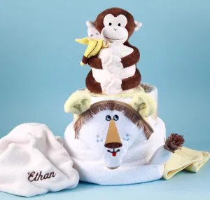 Lion King Personalized Diaper Cake Baby Gift