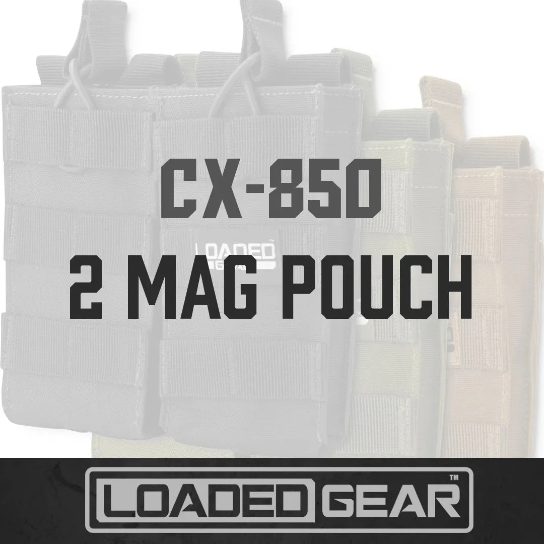 Loaded Gear CX-850 Double Magazine Pouches | Black, OD Green, Dark Earth | BI13000, BI13004, BI13002