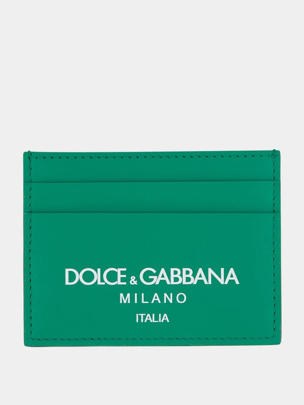 Logo-Print Leather Card Holder