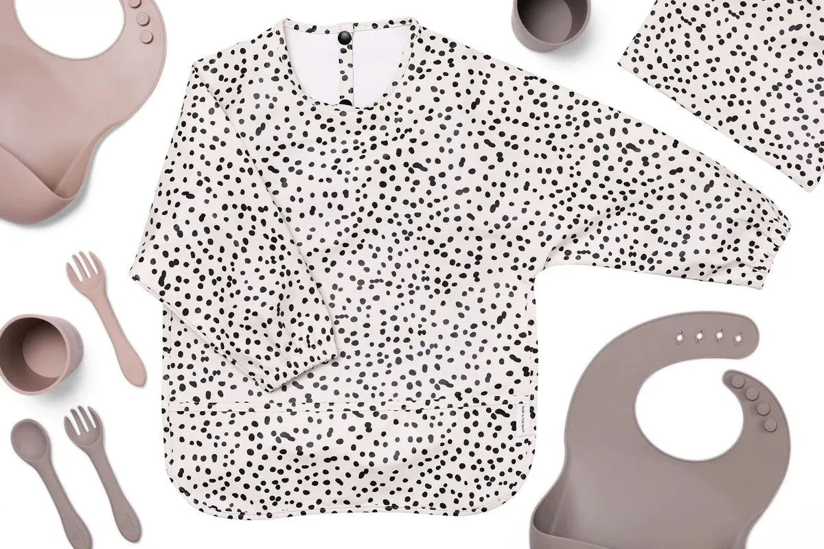 Long Sleeve Bib | Dalmatian Print