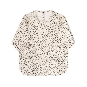 Long Sleeve Bib | Dalmatian Print