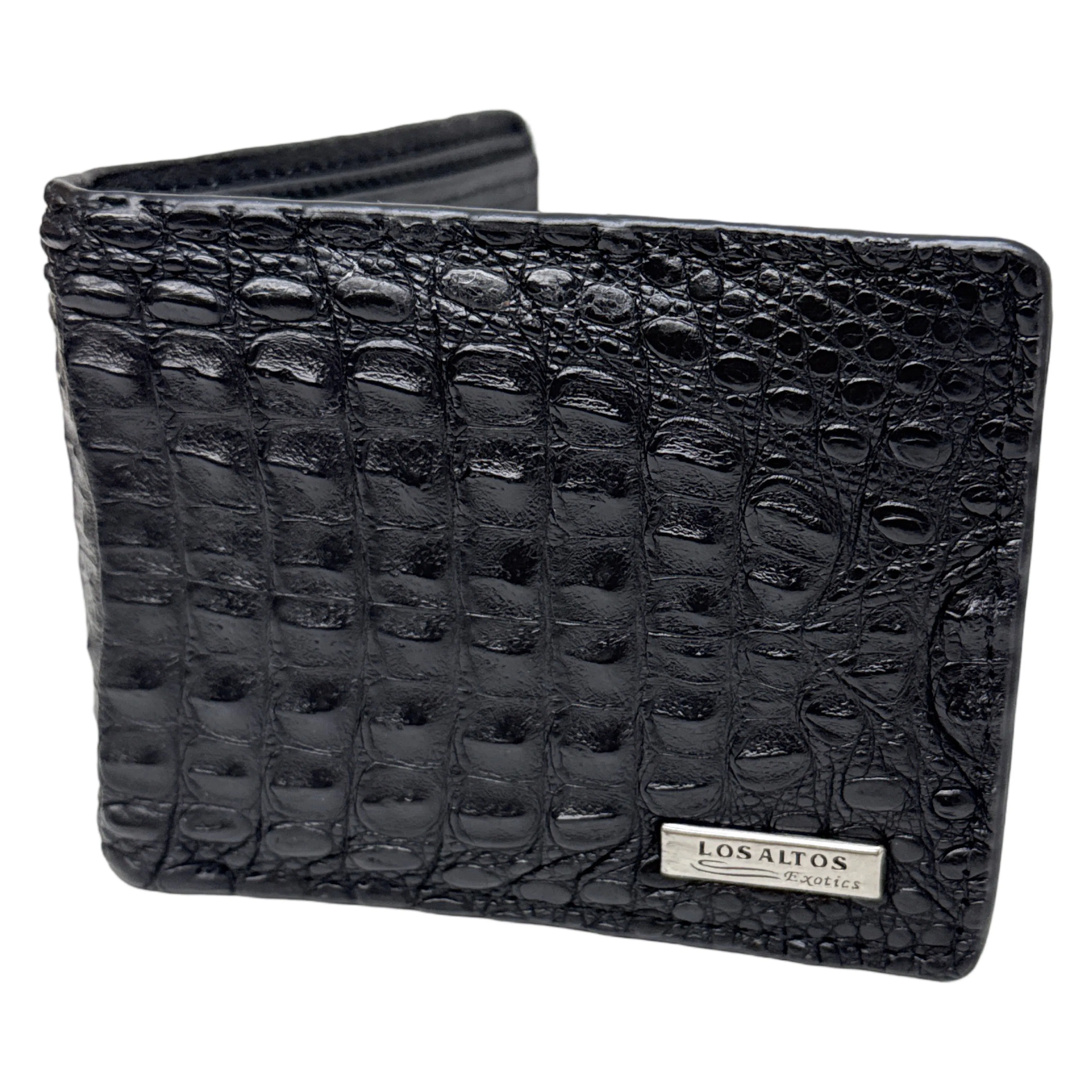 Los Altos Hornback Crocodile Wallet