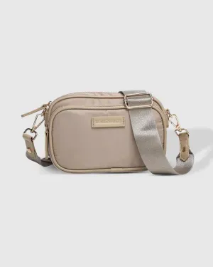LOUENHIDE Cali Nylon Crossbody Bag - Beige