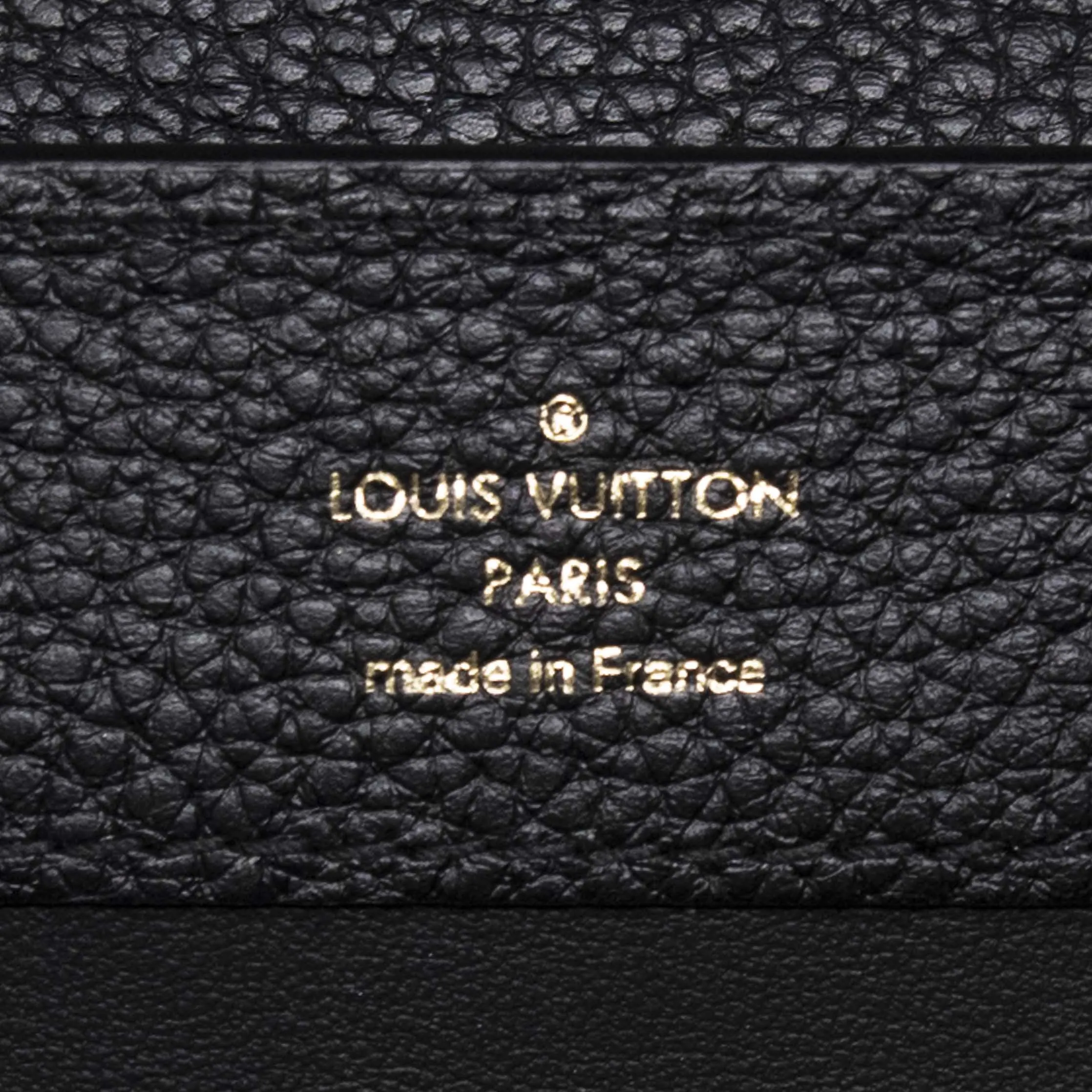 Louis Vuitton Black Taurillon Mini Capucines