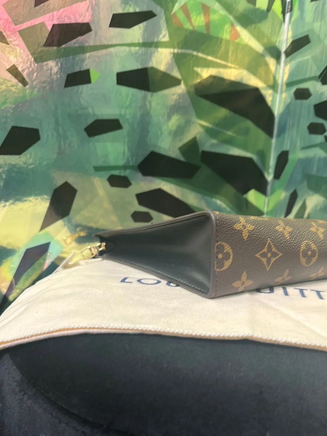 Louis Vuitton Pouchette with Black Sides 35