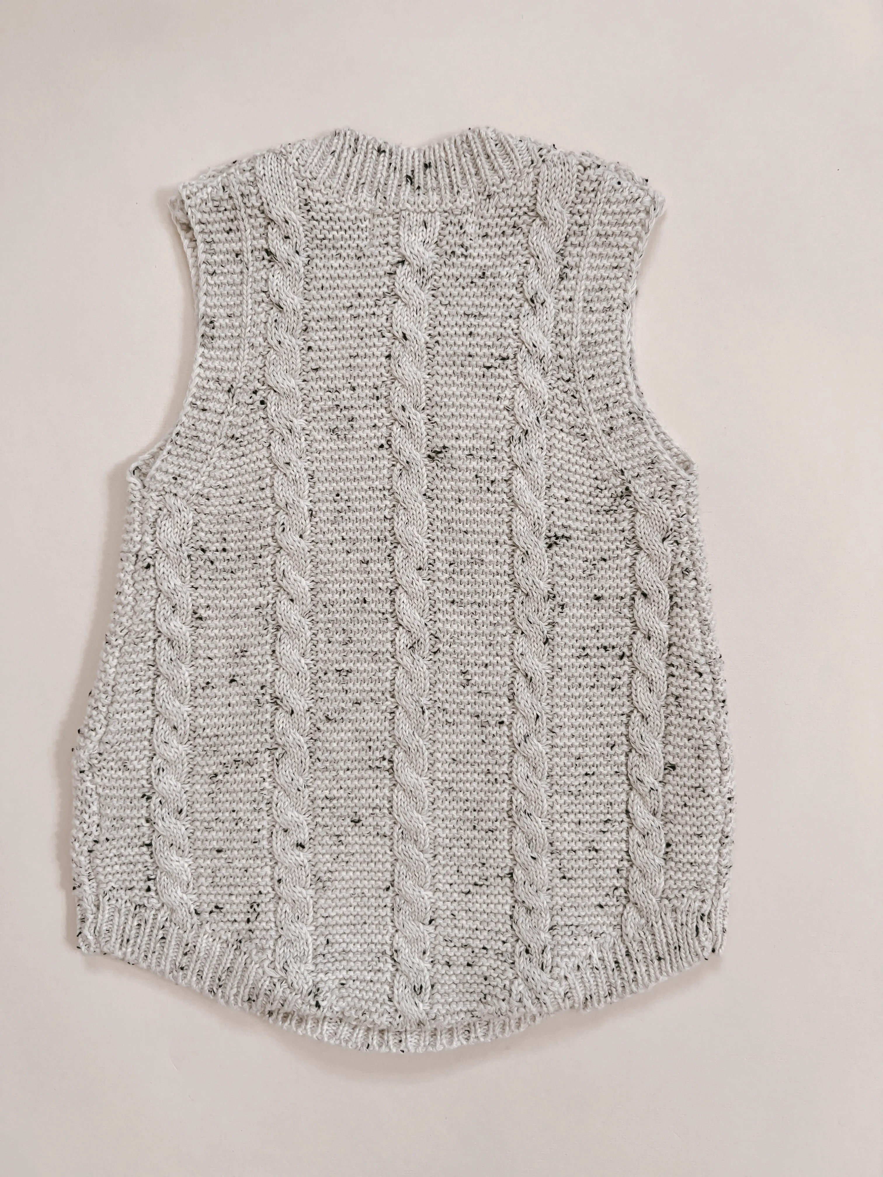 Luna   Luca Cable Knit Summer Romper - Black Speckle