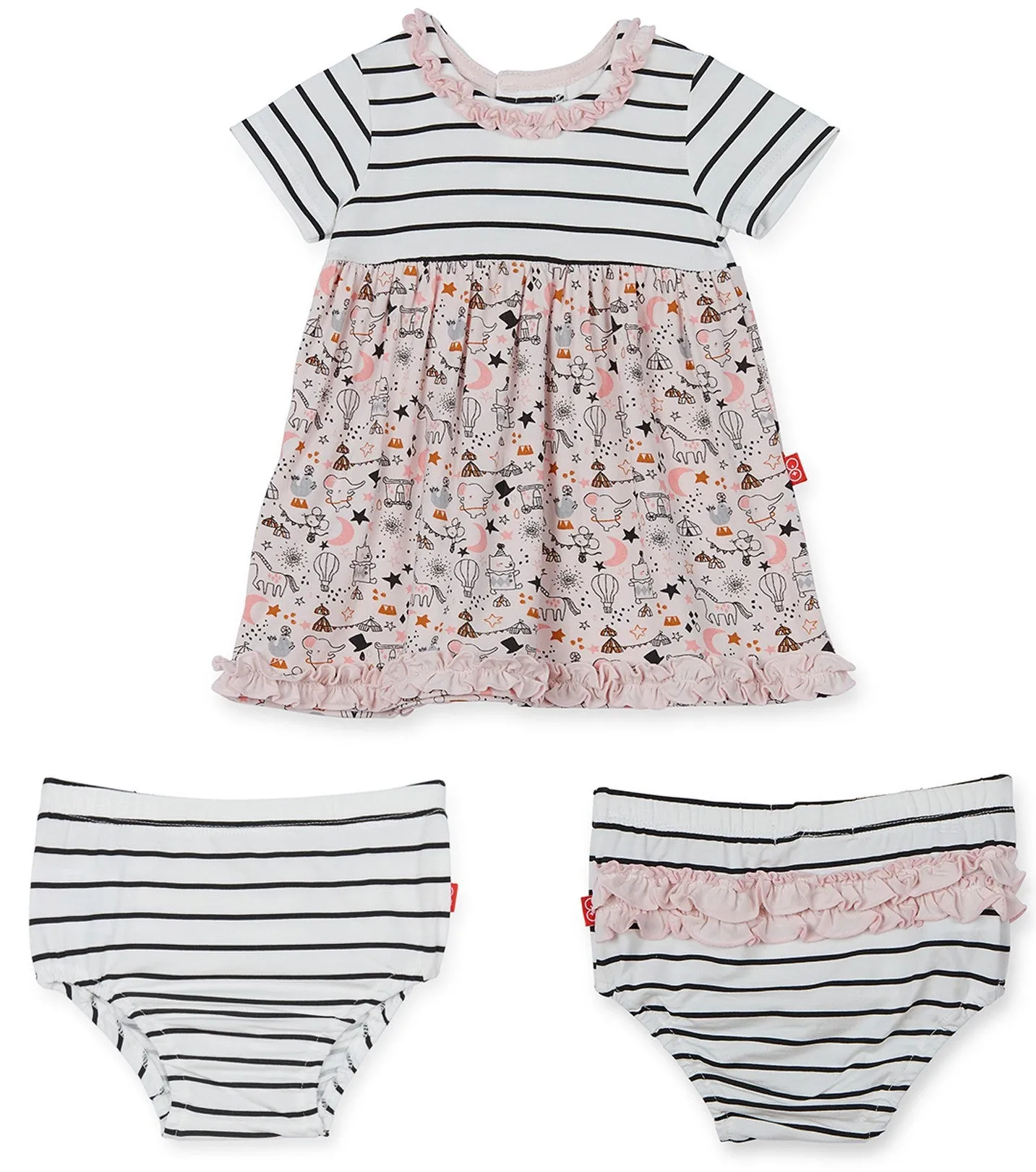 Magnetic Me Cirque Bebe Dress w/Ruffle Diaper Cover