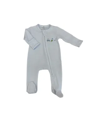 Magnolia Baby Blue Tiny Tee Time Footie