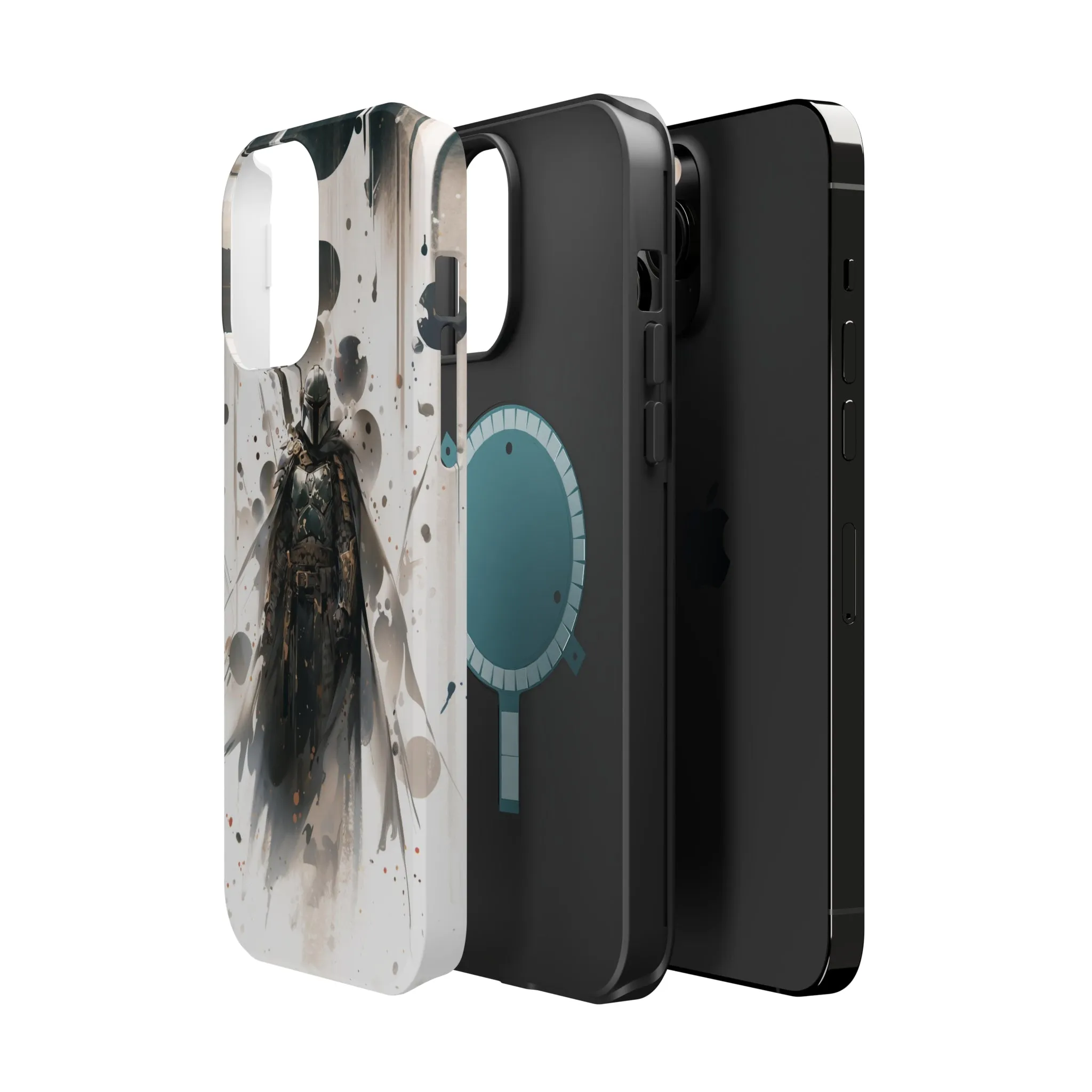 MagSafe Tough iPhone Case - Boba Fett Japanese ink Art