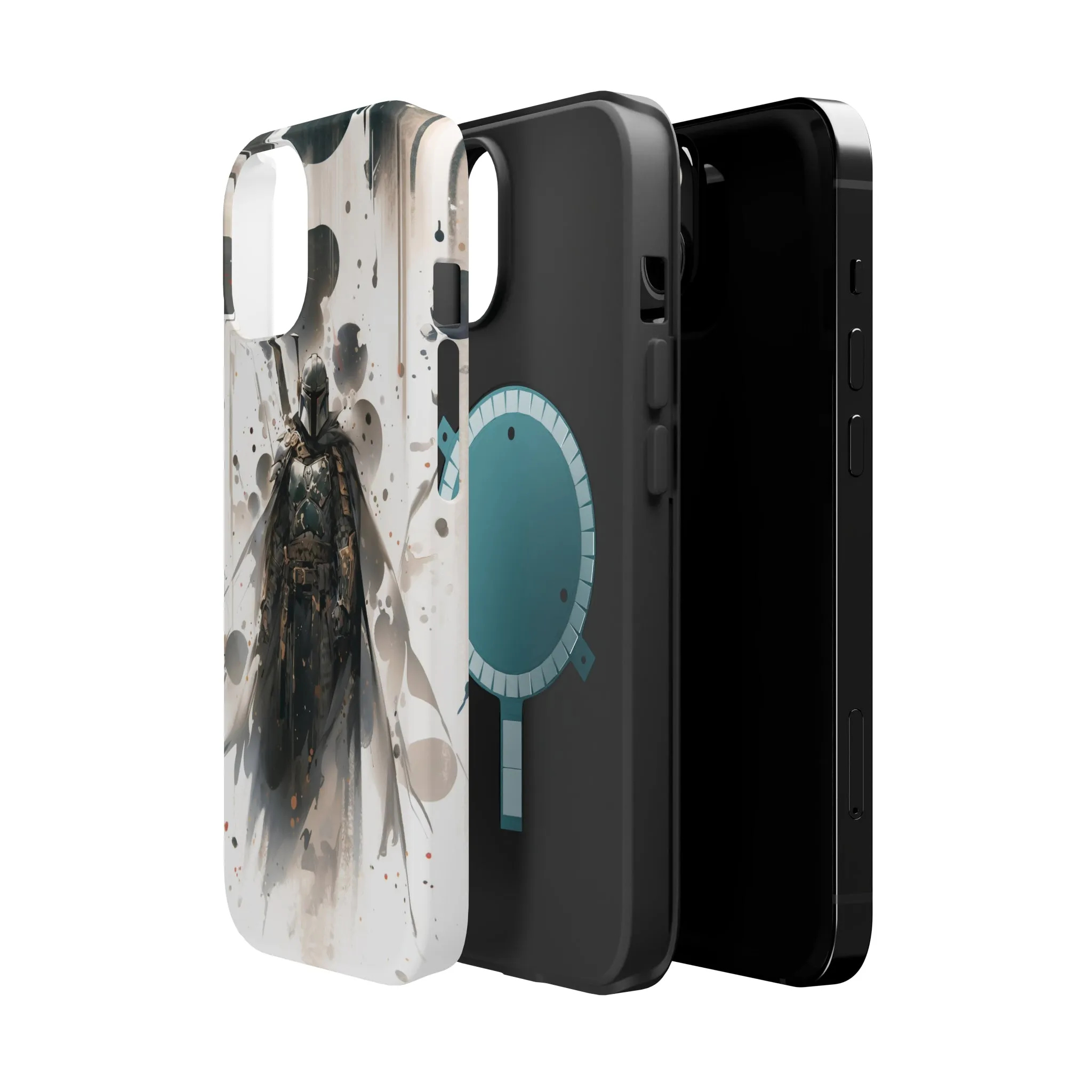 MagSafe Tough iPhone Case - Boba Fett Japanese ink Art