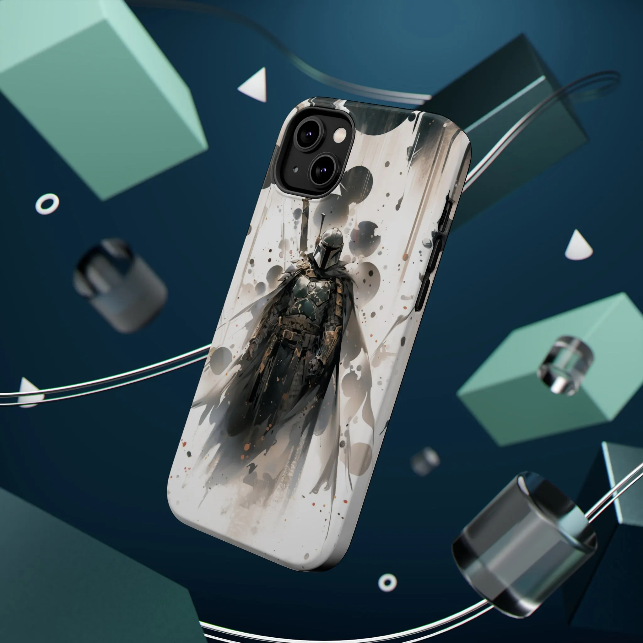 MagSafe Tough iPhone Case - Boba Fett Japanese ink Art