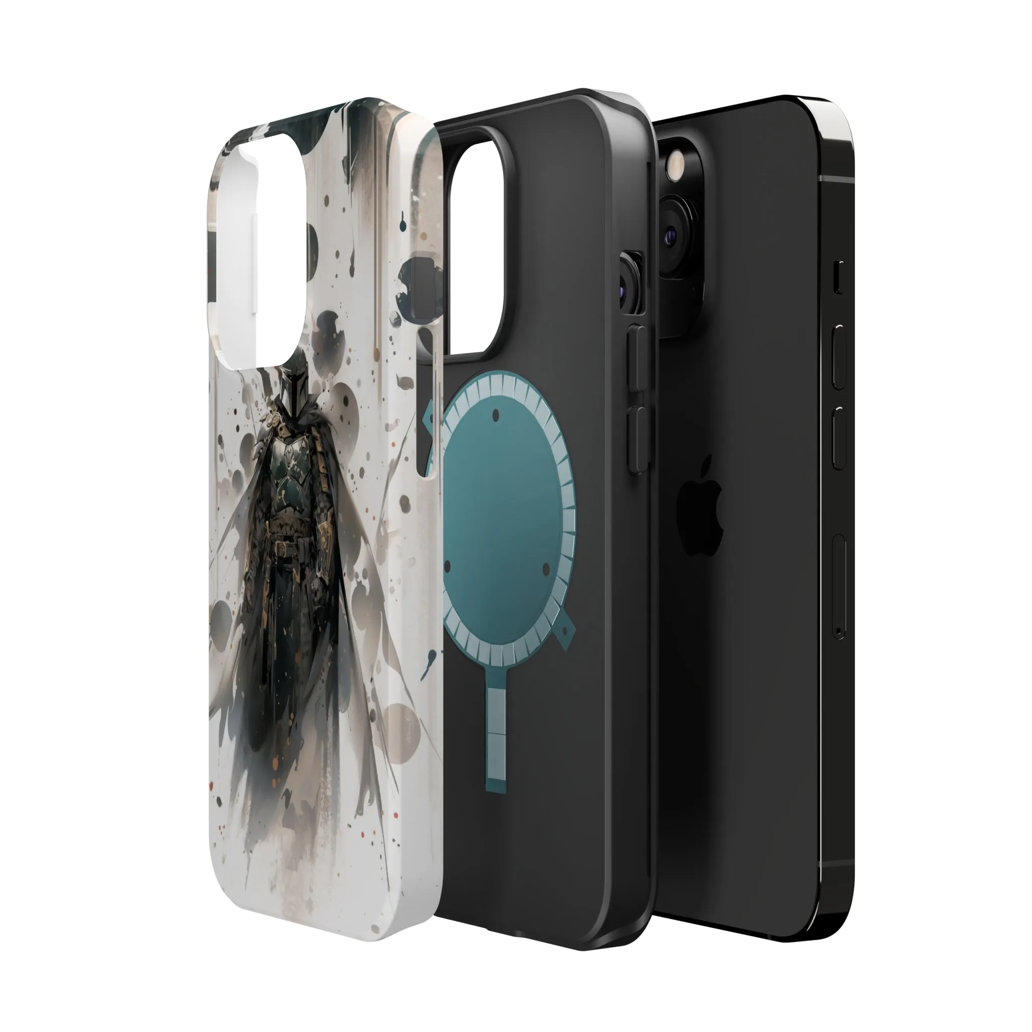 MagSafe Tough iPhone Case - Boba Fett Japanese ink Art