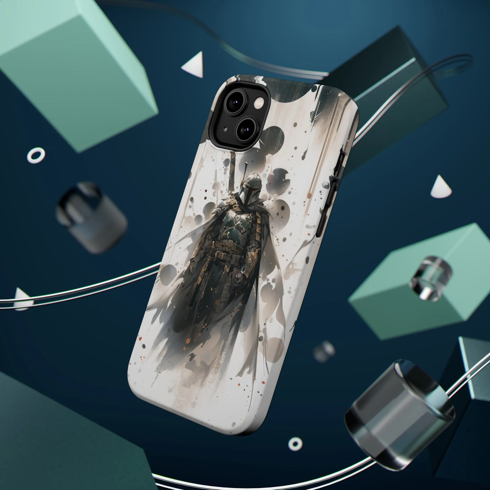 MagSafe Tough iPhone Case - Boba Fett Japanese ink Art