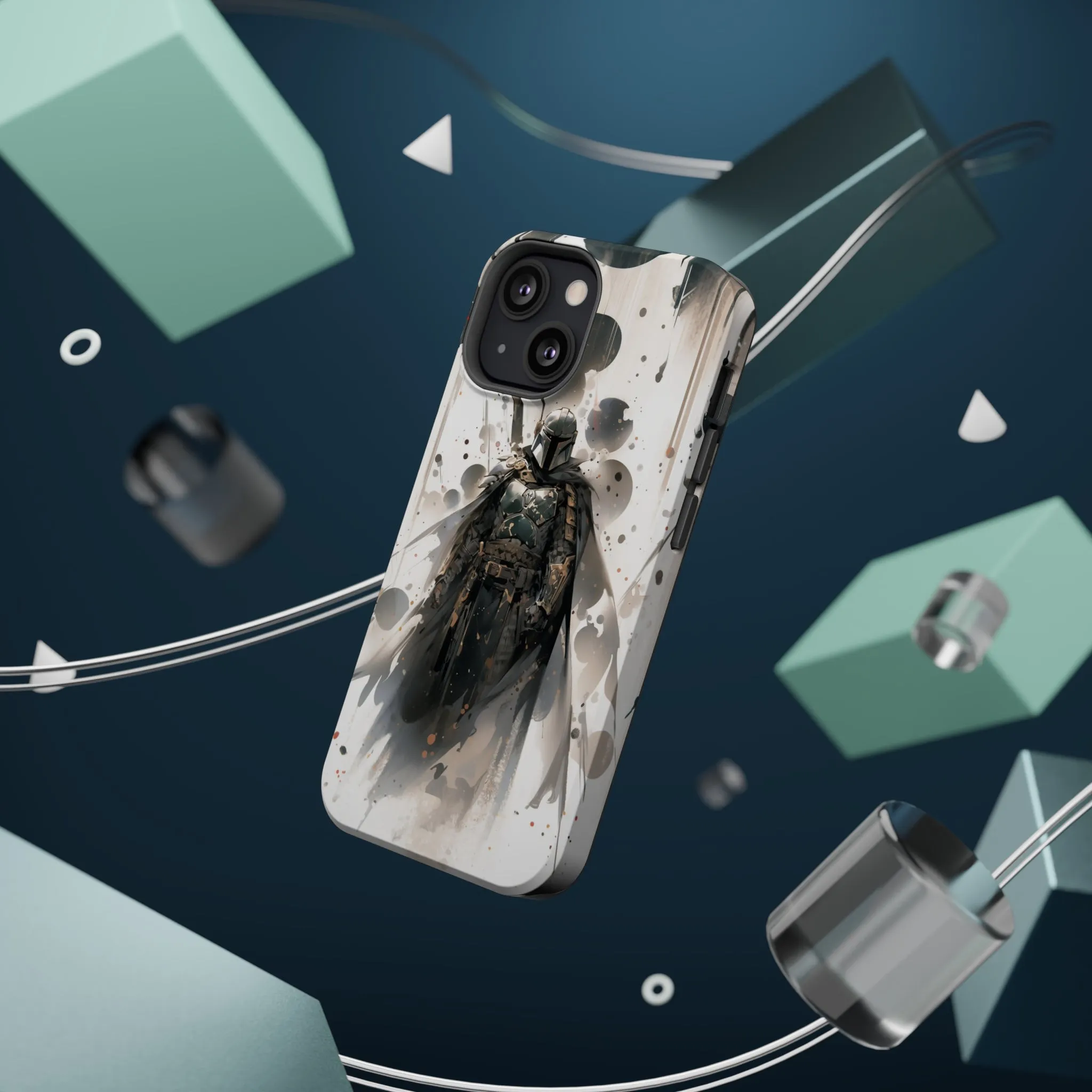 MagSafe Tough iPhone Case - Boba Fett Japanese ink Art